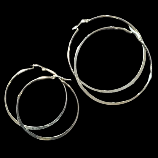 Silver Hoop Earrings