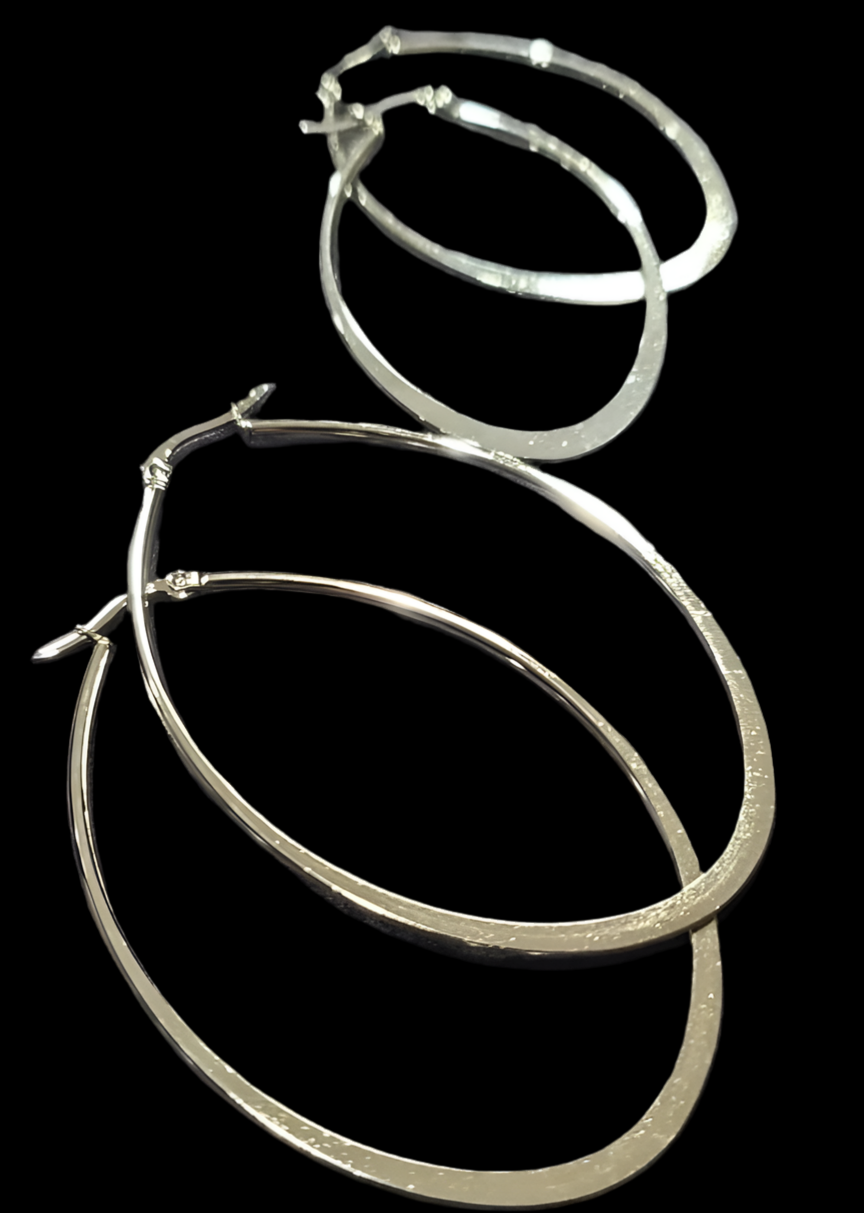 Oval Hoop Earrings