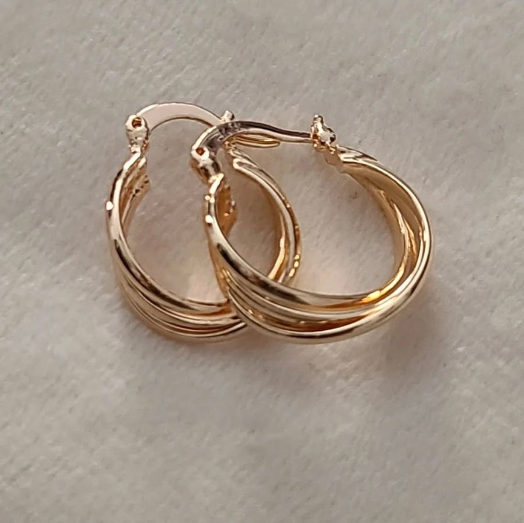 Small Twist Hoop